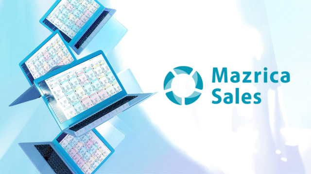 Mazrica Sales紹介資料表紙” width=