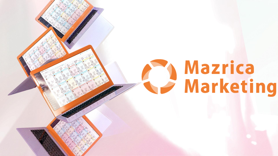Mazrica Markeing概要資料表紙” width=