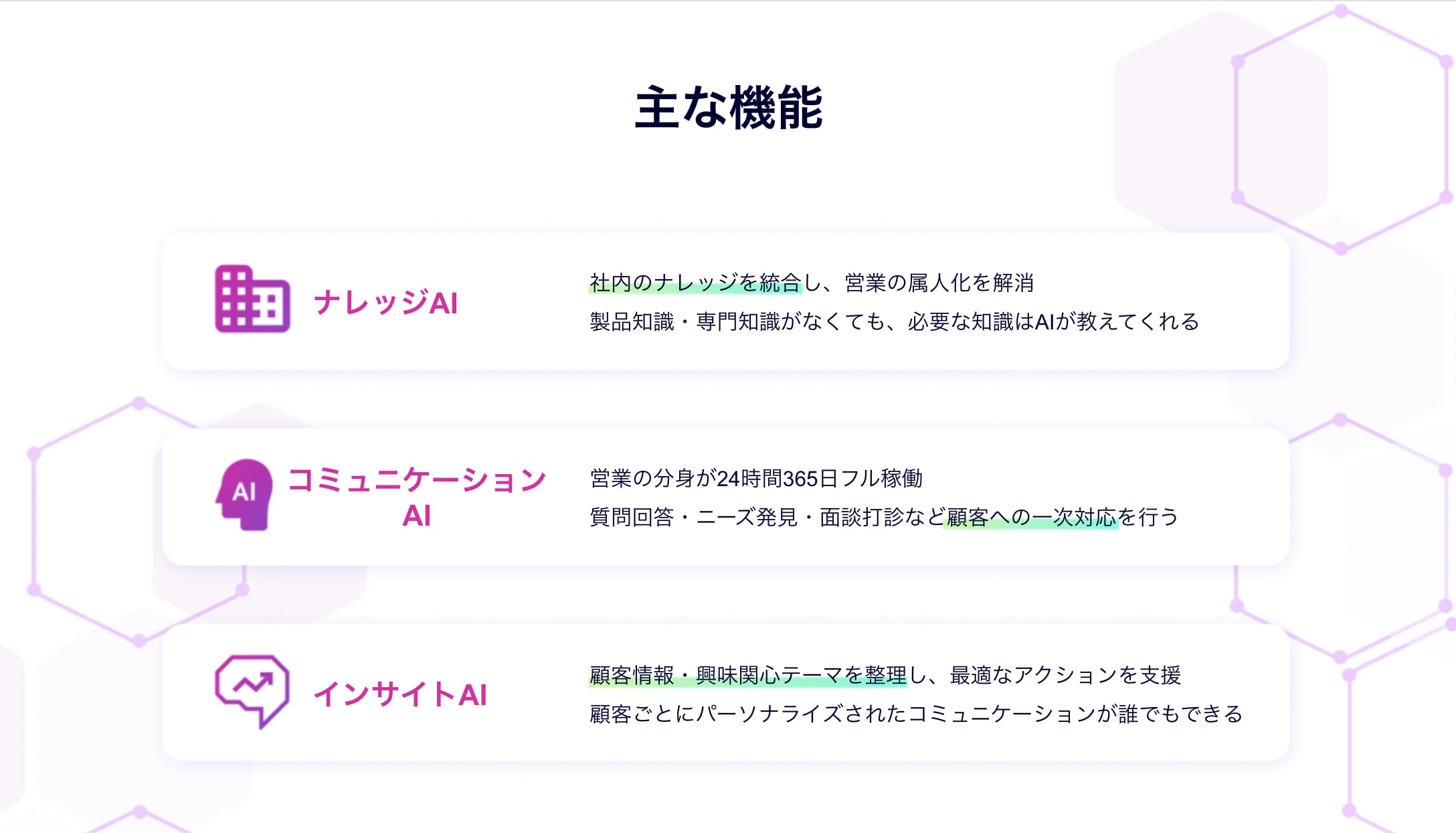 Mazrica Engage_ナレッジAI
